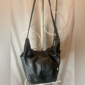 Fossil Black leather Crossbody Bag.
